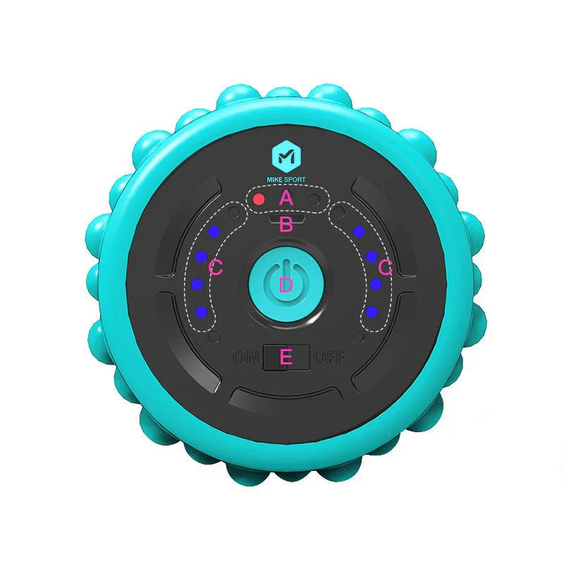 High-Intensity Electric Foam Roller – 4-Speed Vibrating Muscle Massager | رولر الفوم الكهربائي عالي الكثافة – جهاز مساج العضلات بـ ٤ سرعات اهتزاز