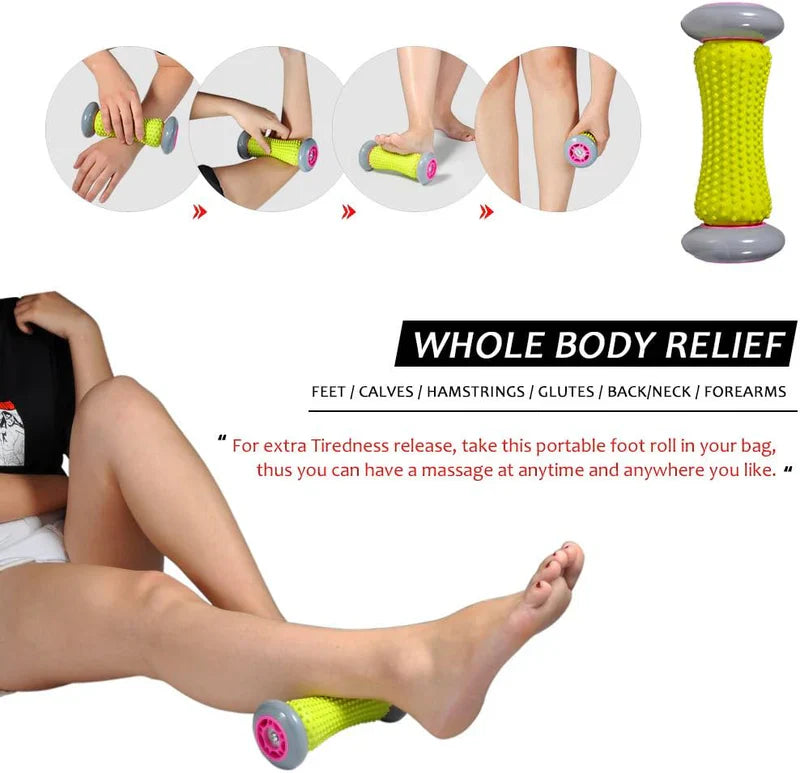 Deep Tissue Foot Massage Roller for Plantar Fasciitis & Pain Relief | رولر تدليك القدم للأنسجة العميقة وتخفيف آلام القدم