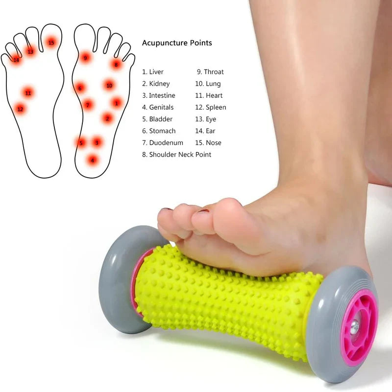 Deep Tissue Foot Massage Roller for Plantar Fasciitis &amp; Pain Relief | رولر تدليك القدم للأنسجة العميقة وتخفيف آلام القدم