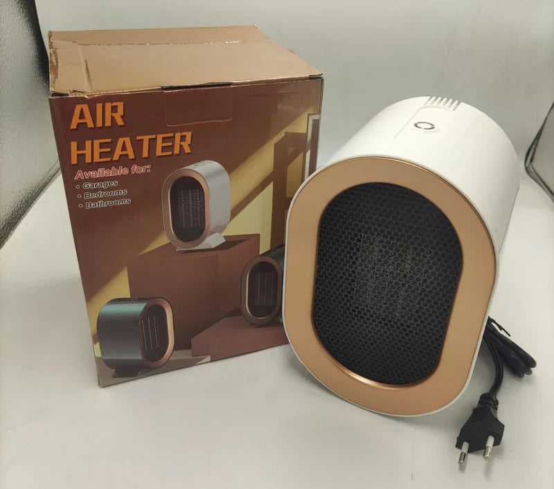 Portable Electric Desktop Air Heater – Fast Heating Silent Ceramic Fan for Home &amp; Office | سخان الهواء الكهربائي المكتبي المحمول – مروحة سيراميك سريعة التسخين وهادئة للمنزل والمكتب